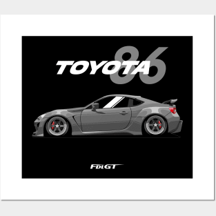 Toyota 86 Stanced Posters and Art